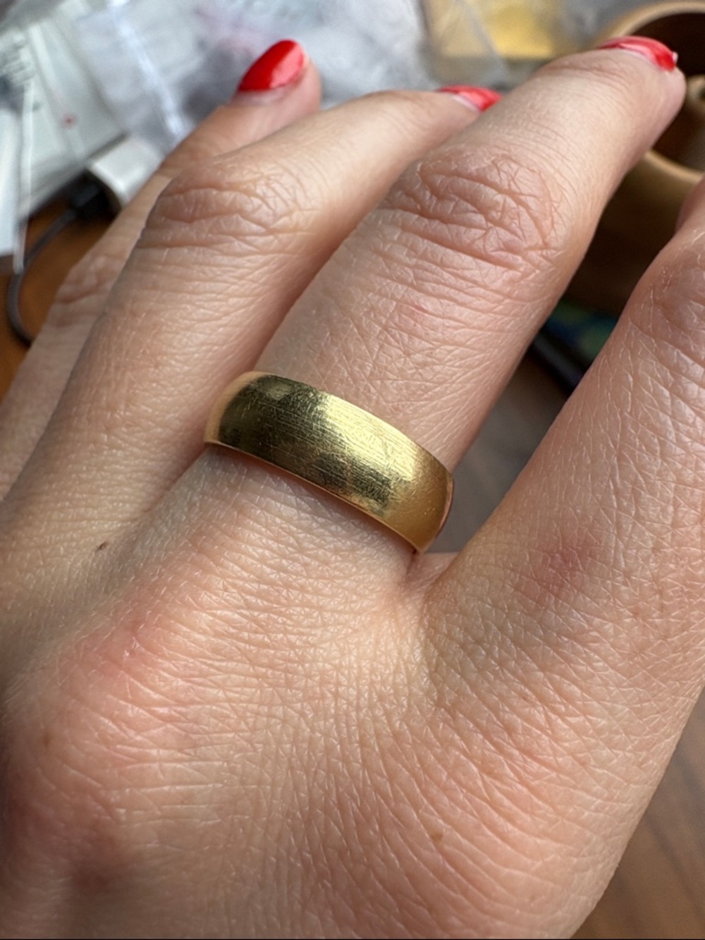 Solid 18K Gold Comfort Fit Band Ring